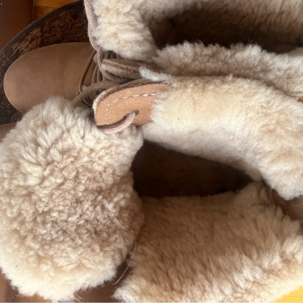 No.6 Lander Lace Up Shearling Clog Boots size 5.5 (35) women’s shoes